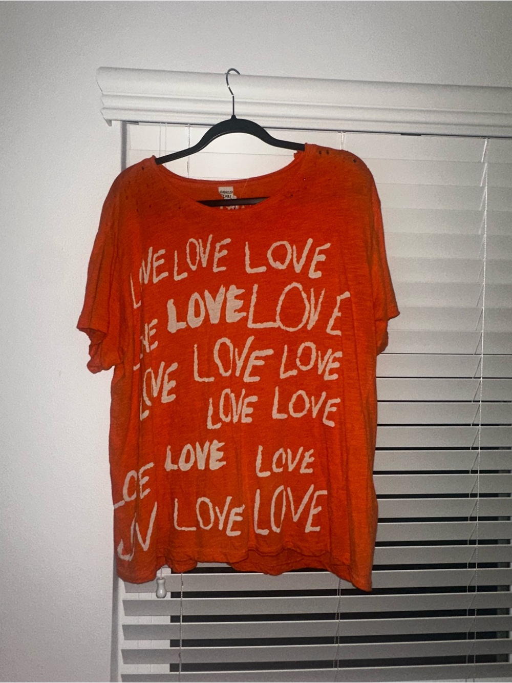 Magnolia Pearl Orange 'LOVE' Graphic Short Sleeve Tee